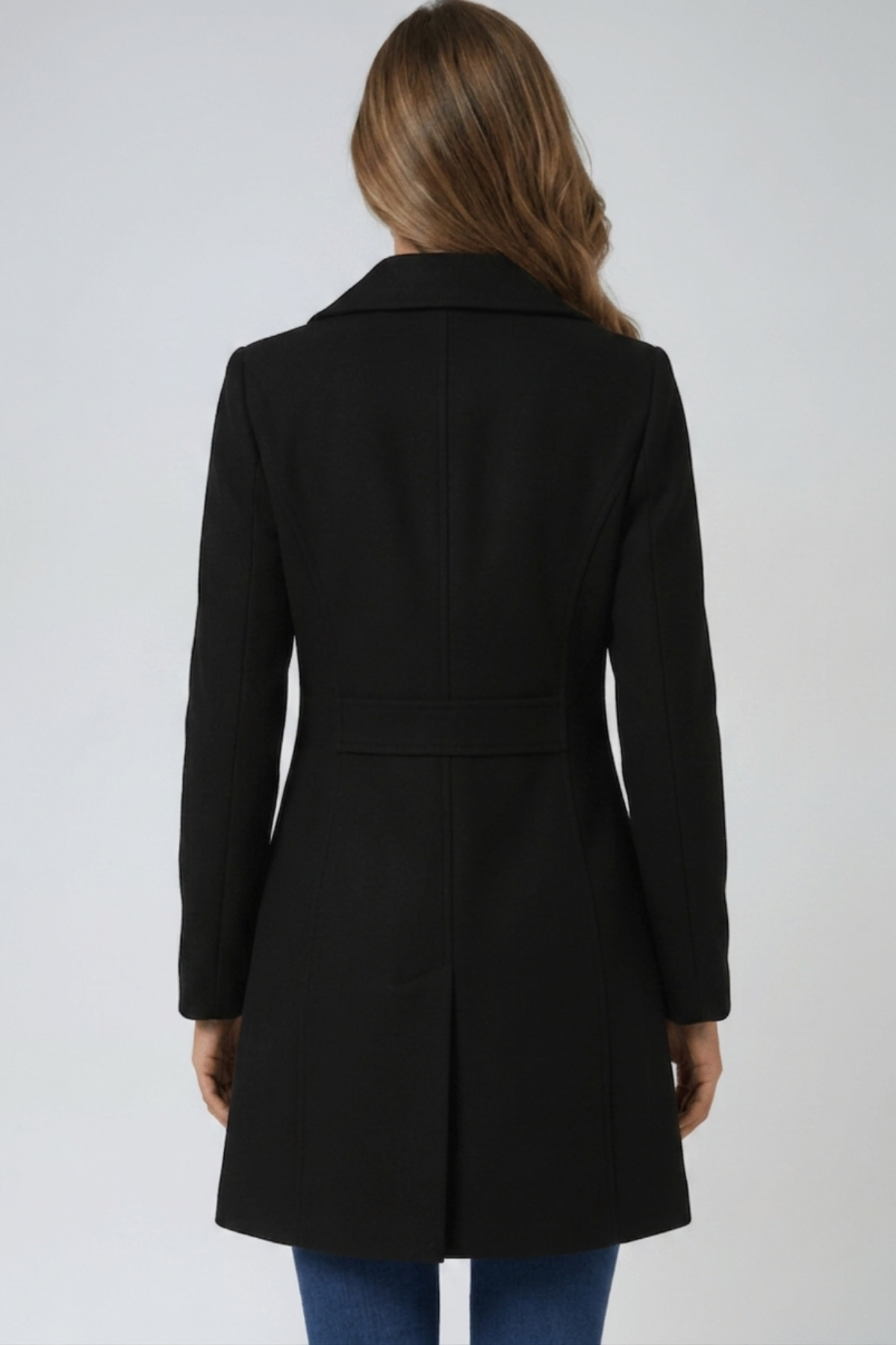 Women's Single-Breasted Wool Coat