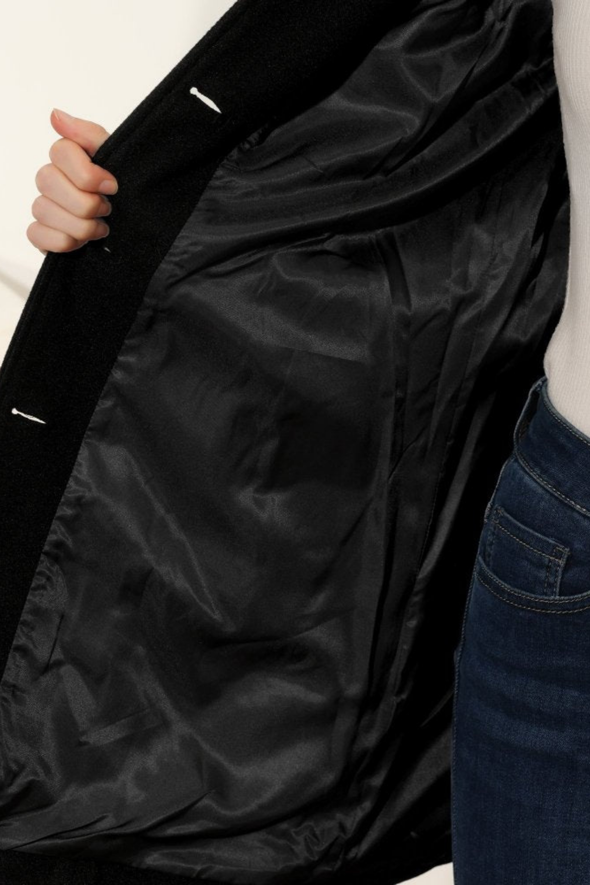 Women's Single-Breasted Wool Coat