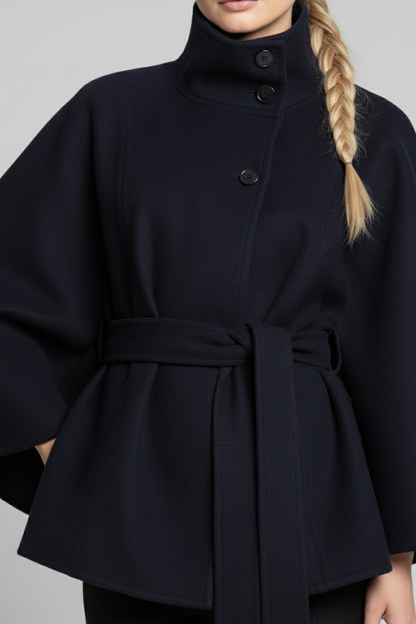 Women's Belted Wool Cape