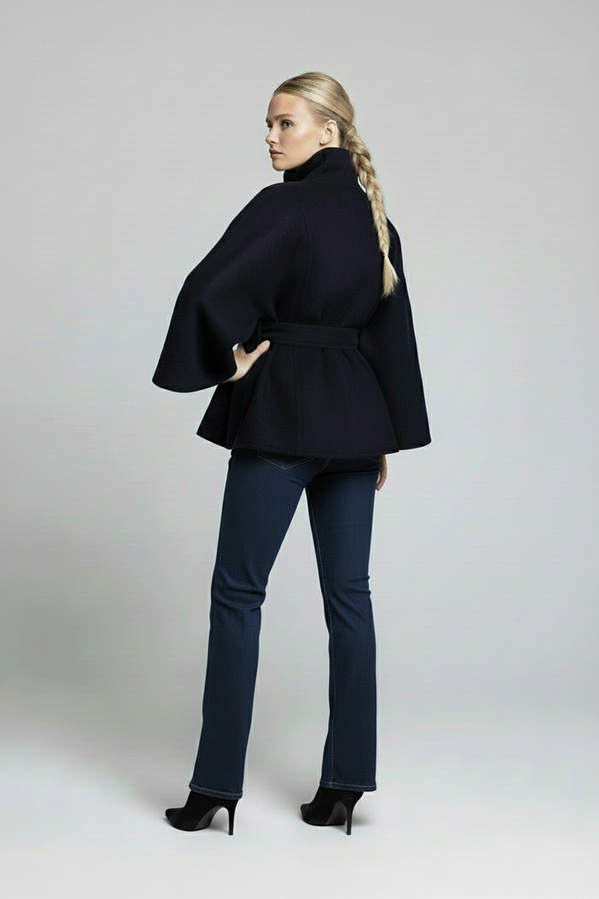 Women's Belted Wool Cape