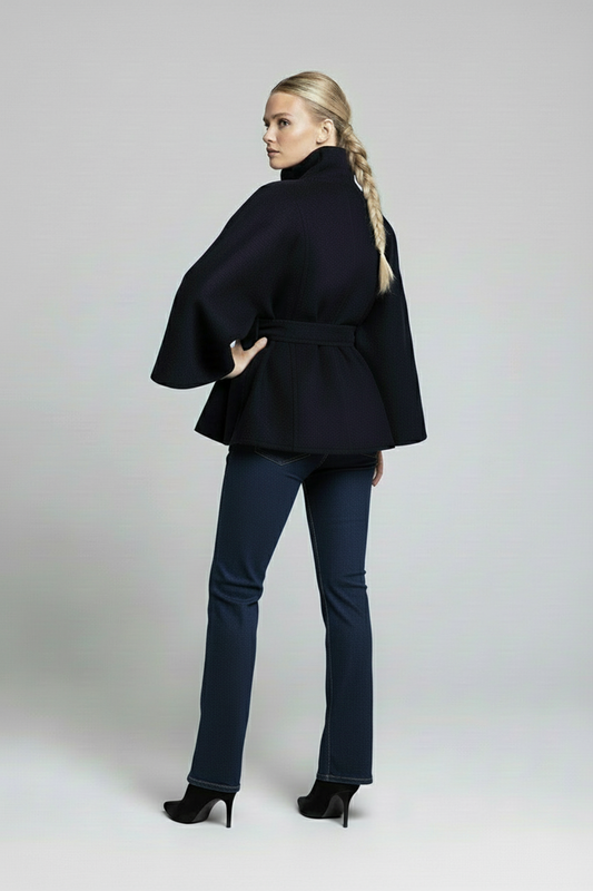 Women's Belted Wool Cape