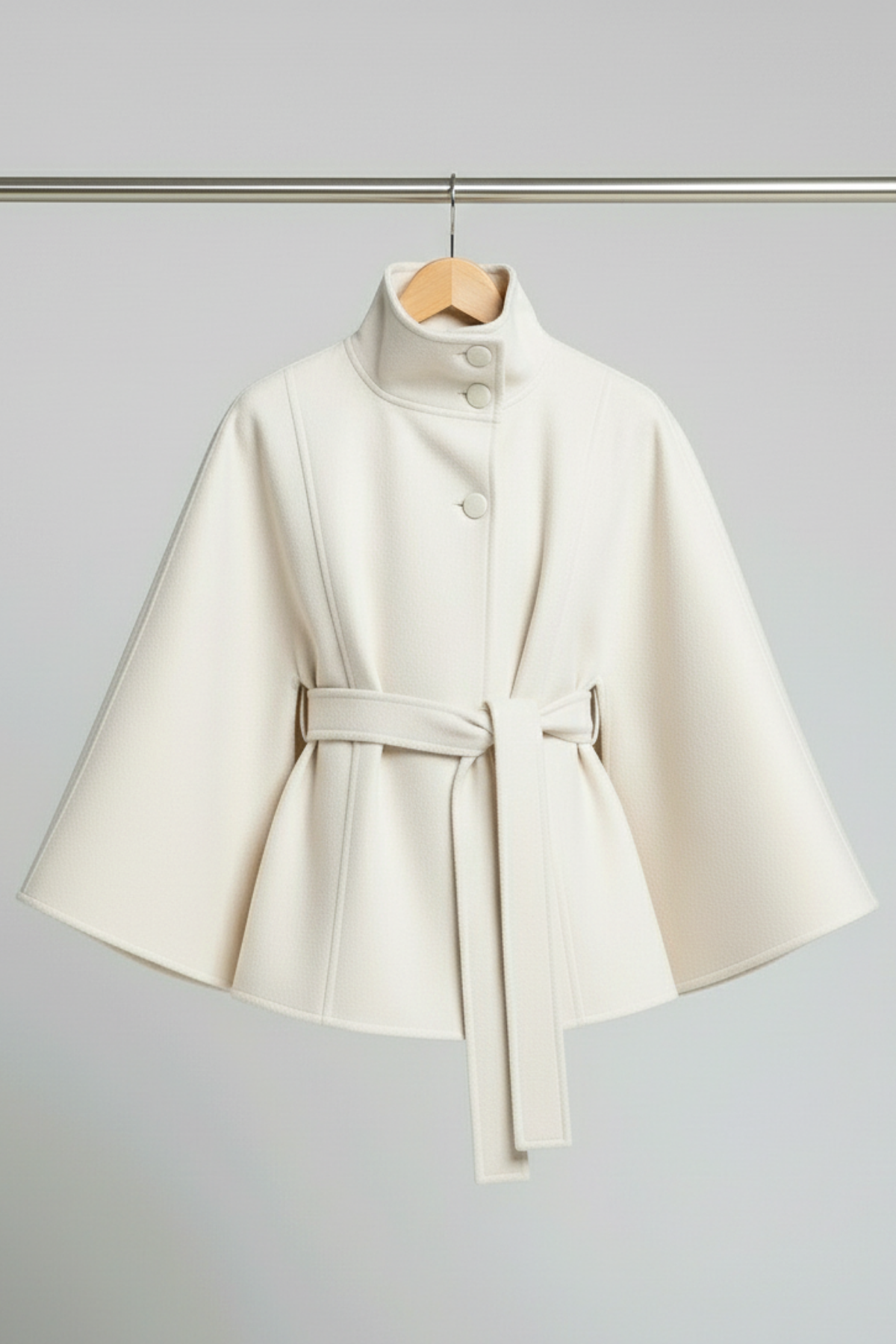 Women's Belted Wool Cape