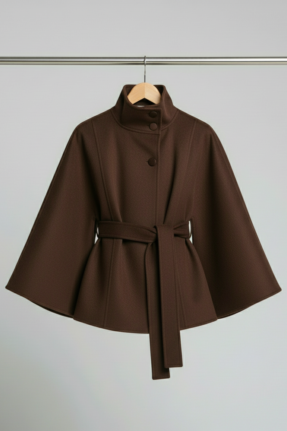 Women's Belted Wool Cape
