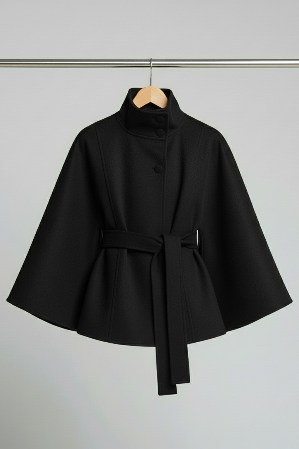 Women's Belted Wool Cape