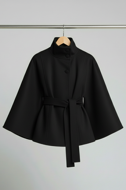 Women's Belted Wool Cape