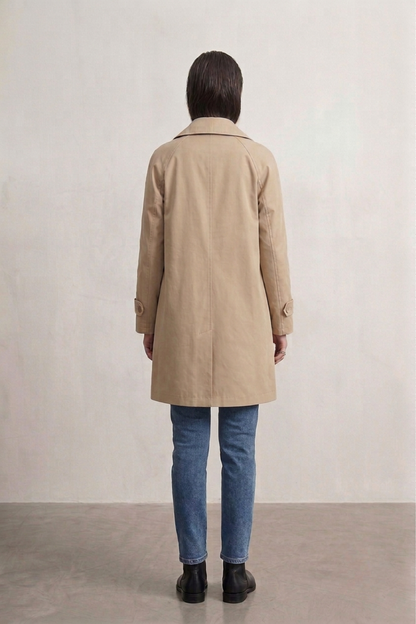 Elegant Classic Double-Breasted Trench Coat